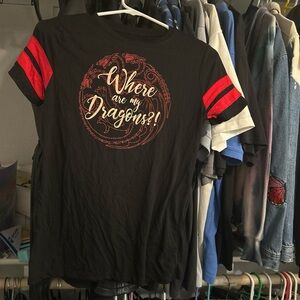 Game of thrones where are my dragons shirt xs
